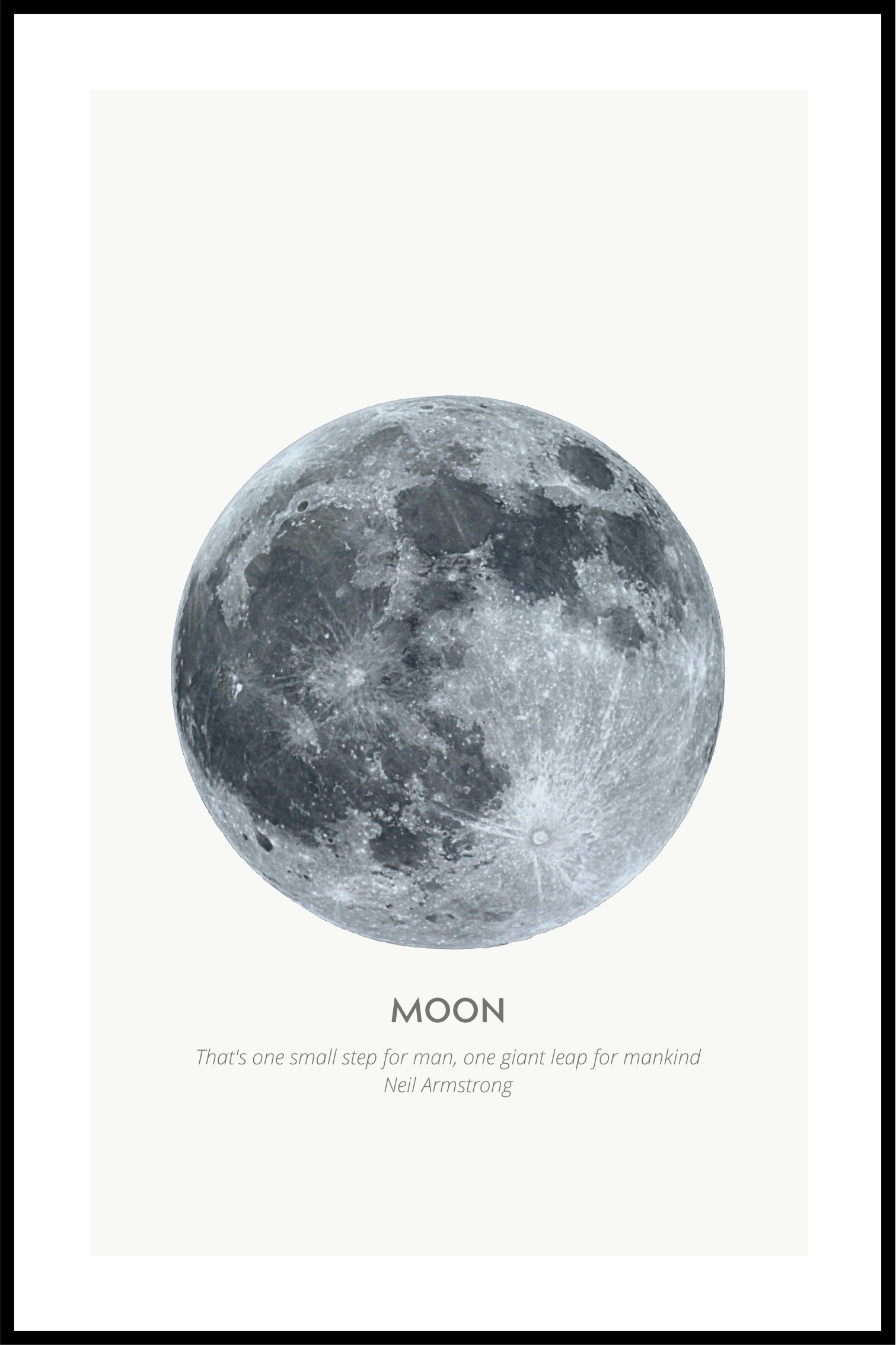 måne Plakat