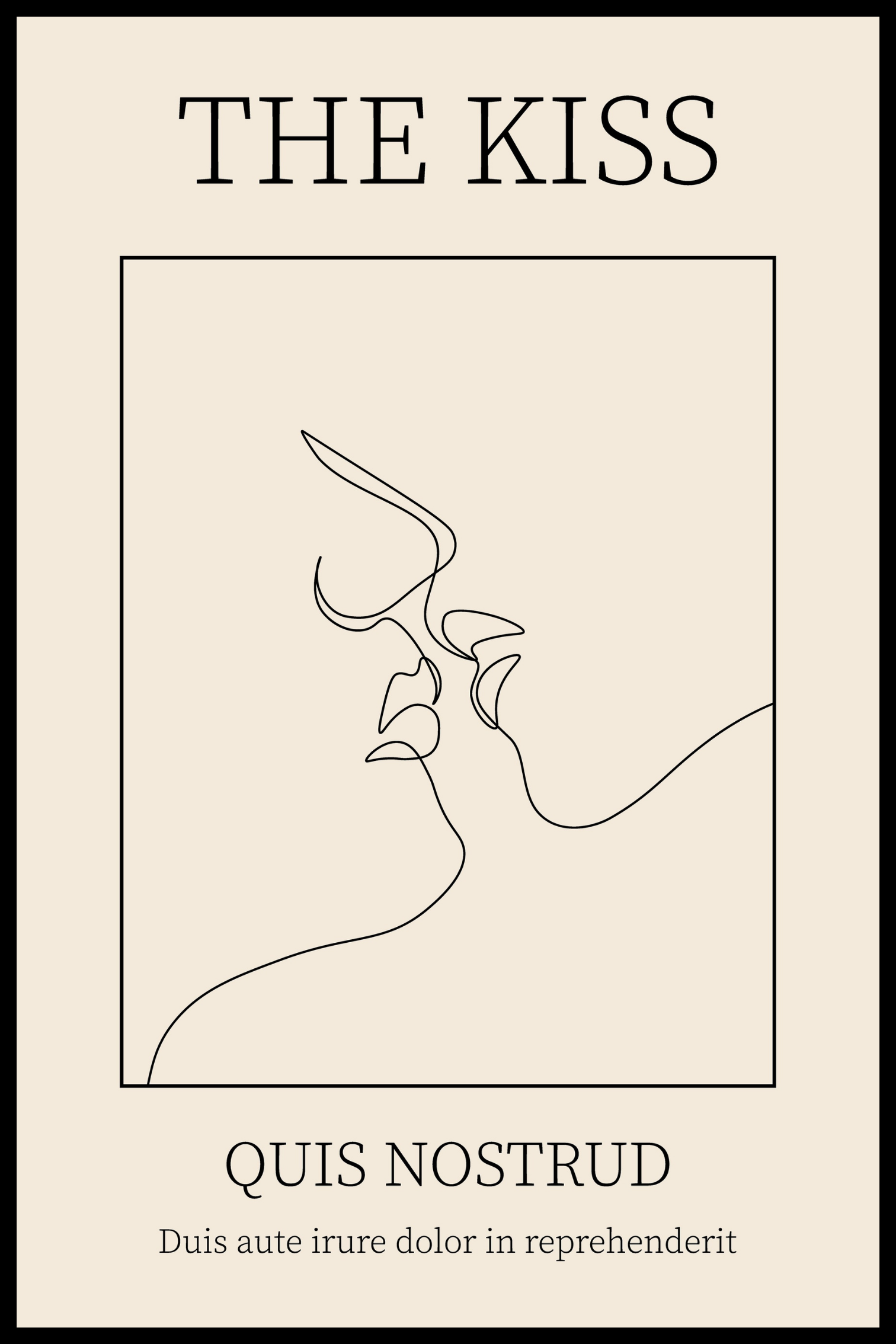 The kiss plakat