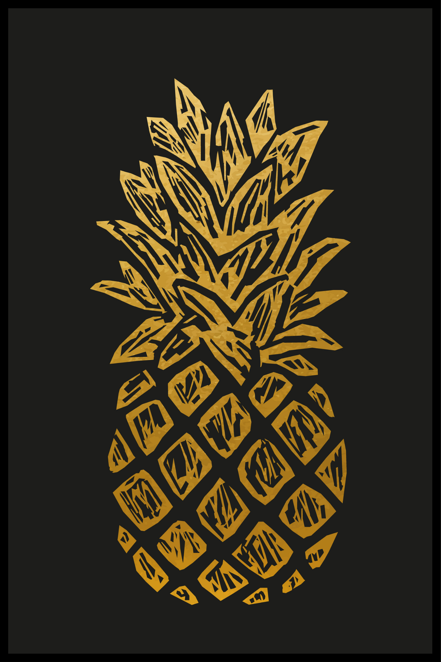 Golden pineapple no. 1 plakat