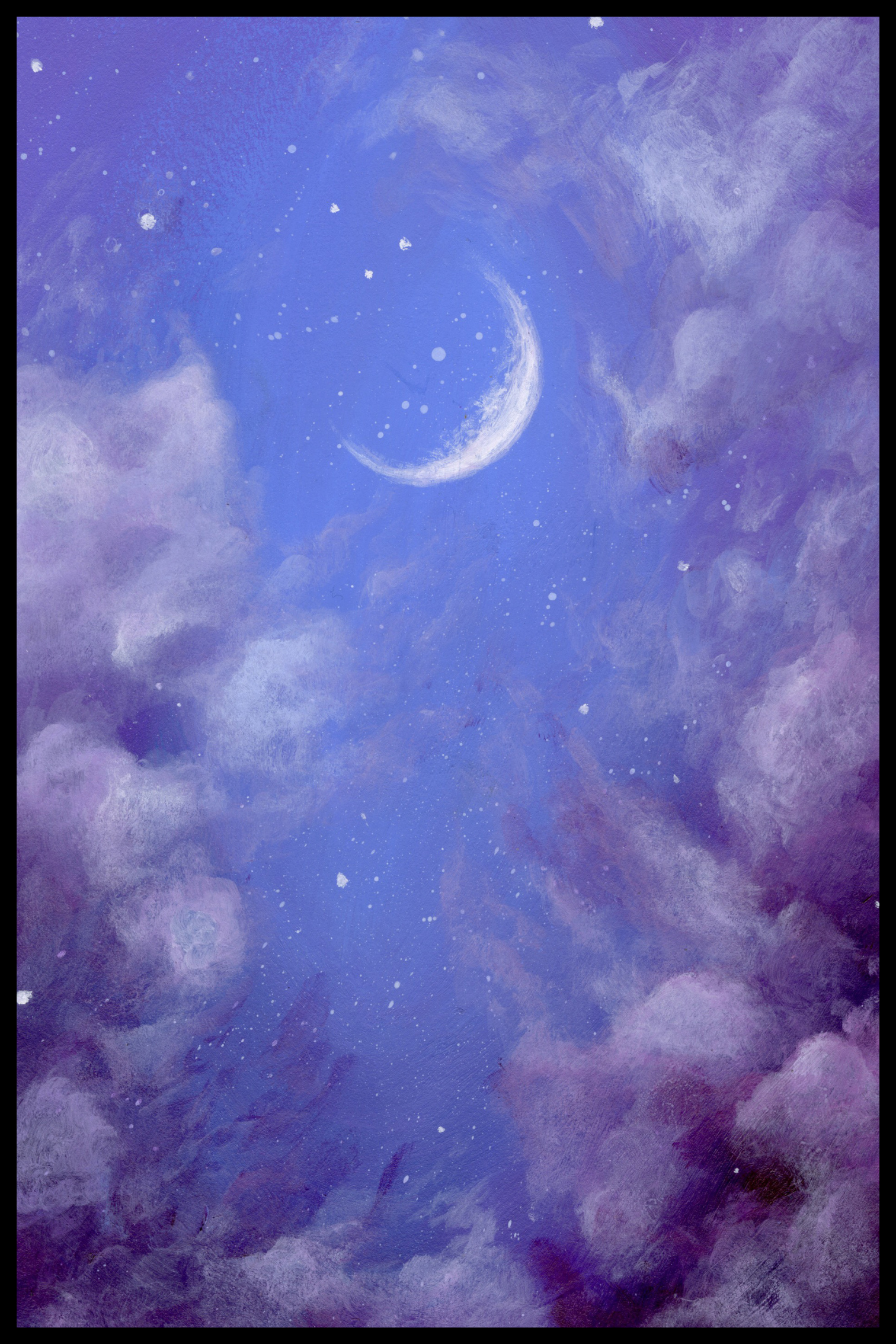Purple moon plakat