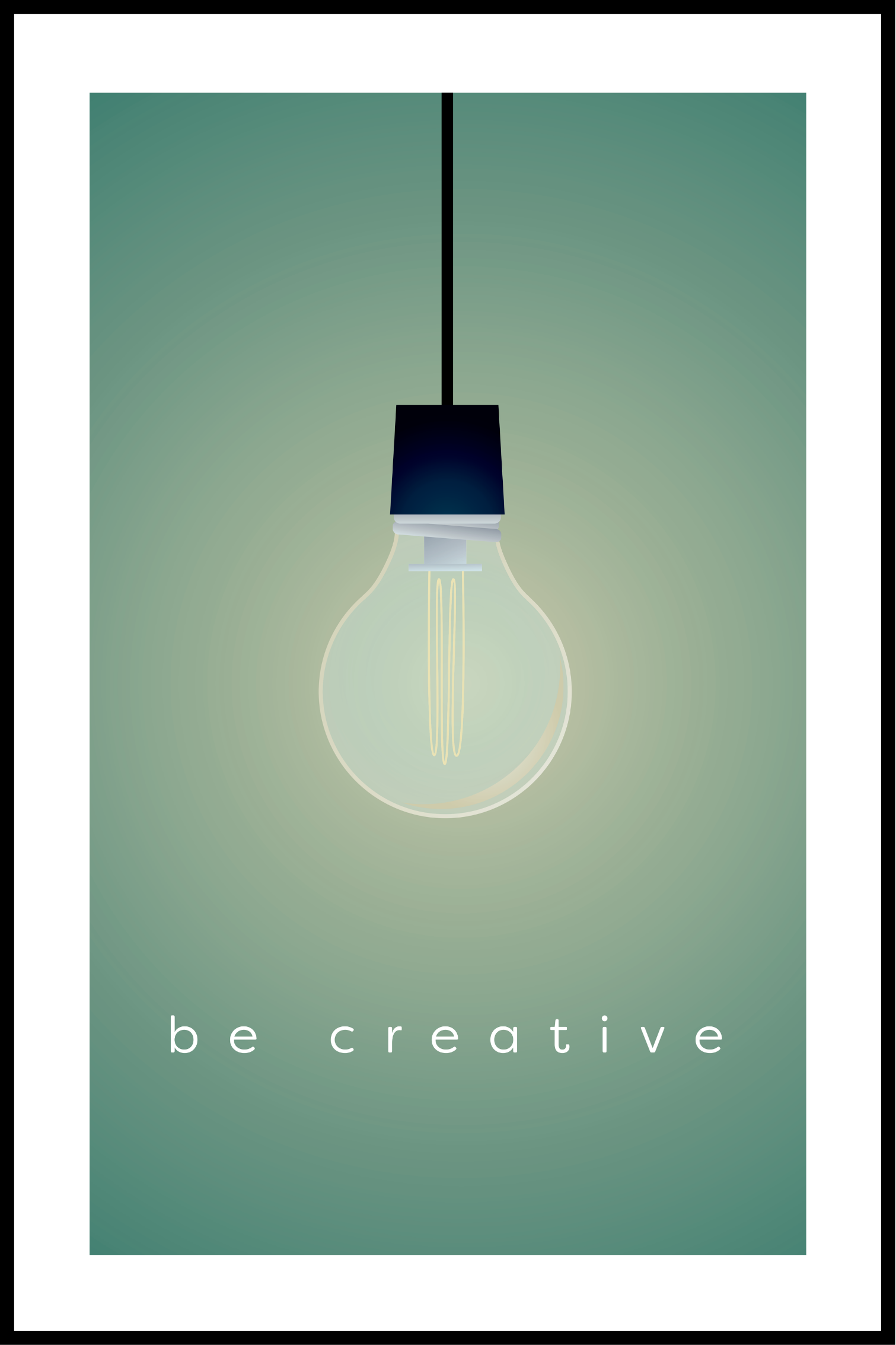 Be creative plakat