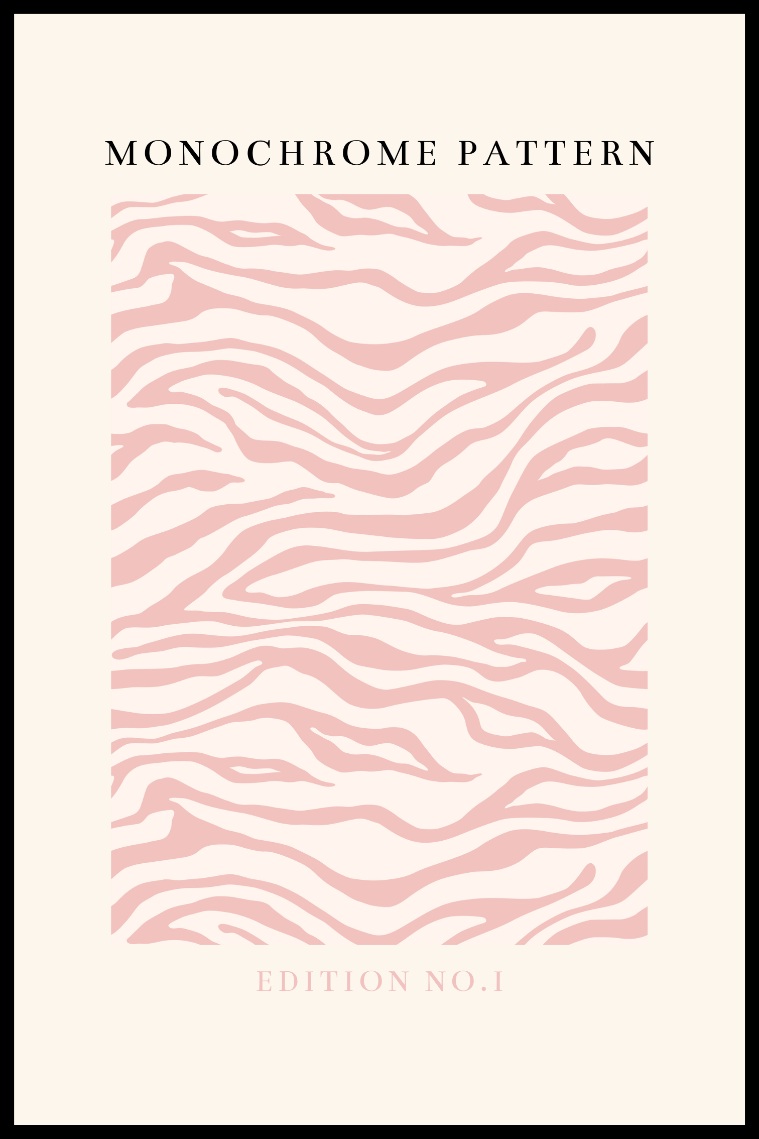 Monochrome pattern plakat