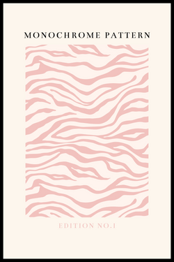 Monochrome pattern plakat