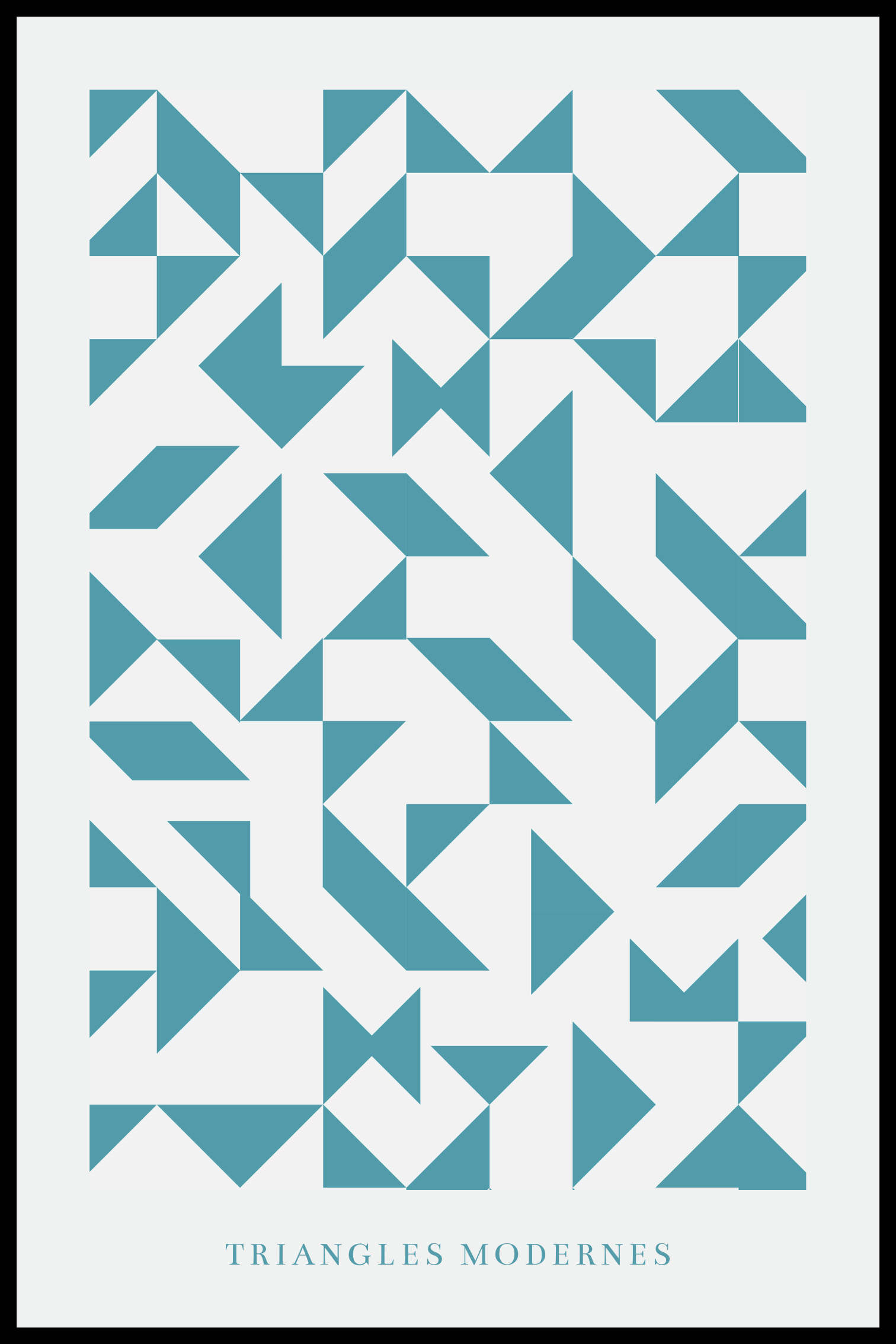 Triangles modernes plakat