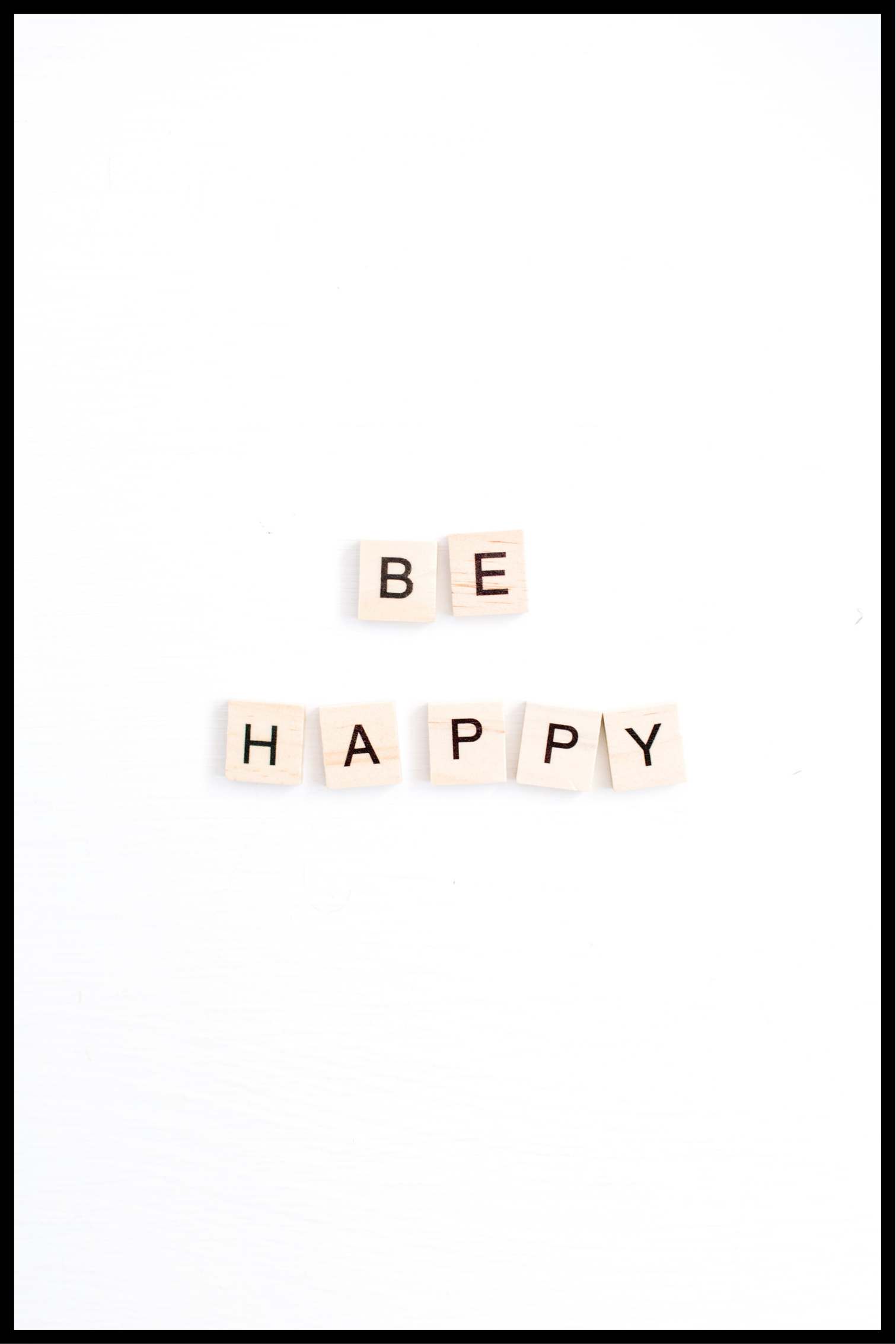be happy plakat