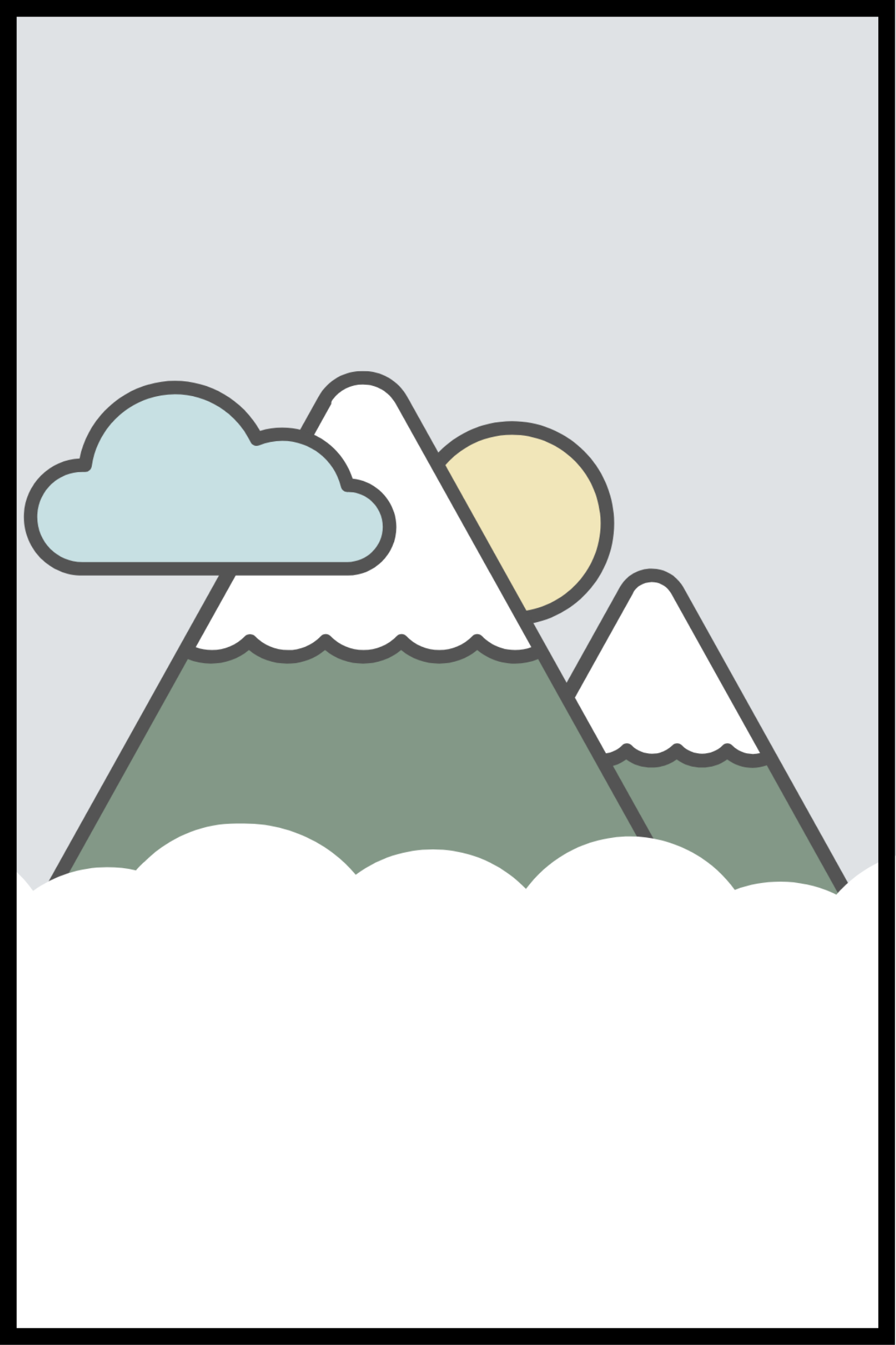 Lille bjerg plakat