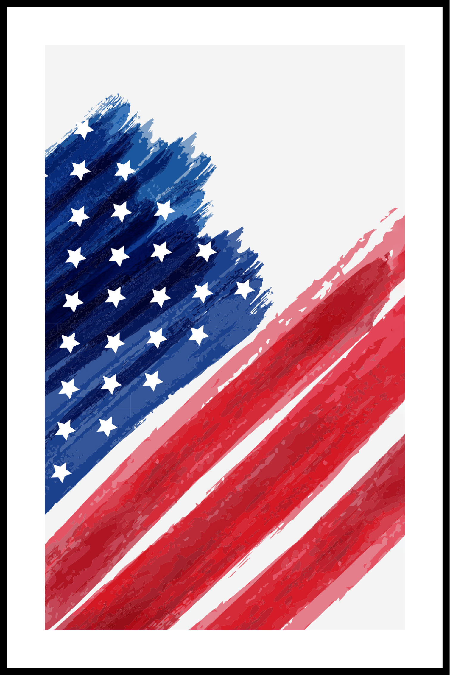 Amerikansk flag Plakat