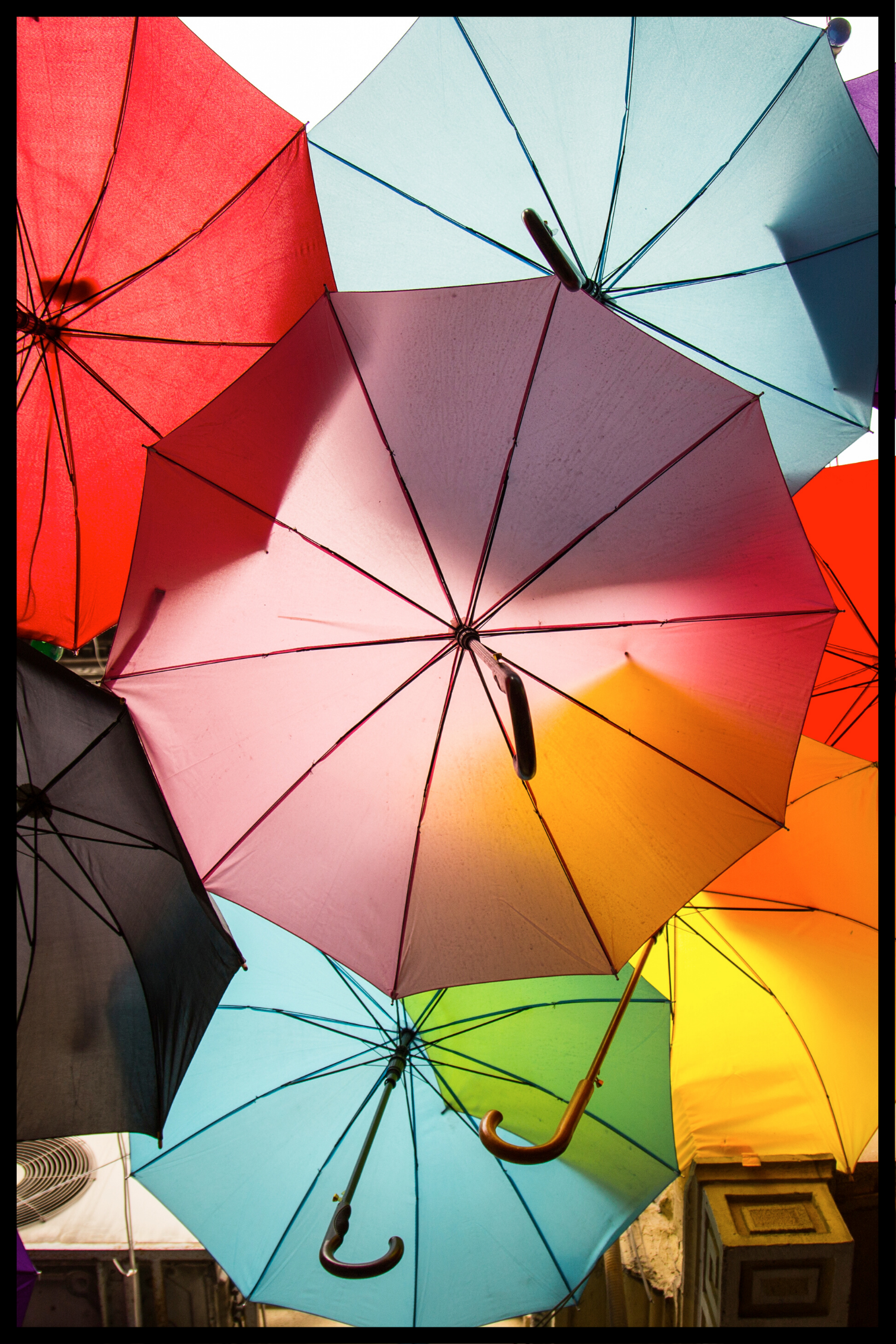Farvet paraply plakat 2