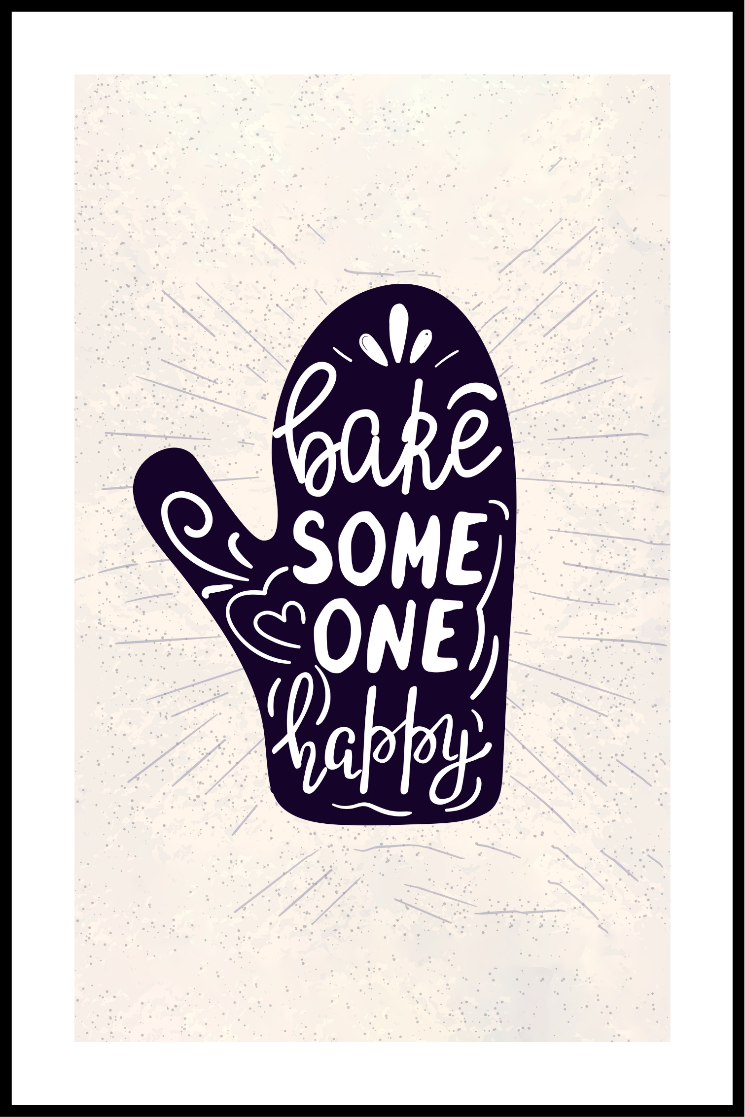 Bake someone happy plakat