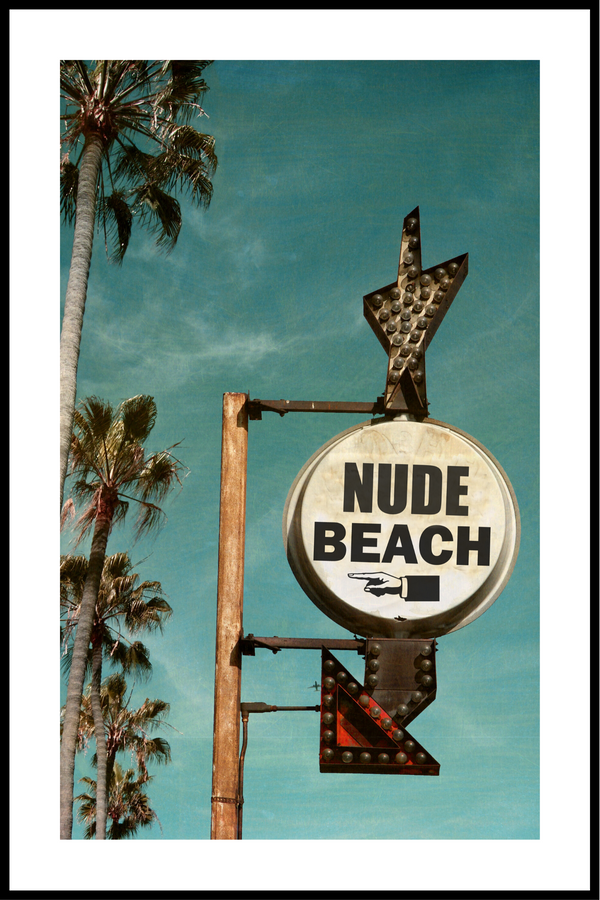 nude beach plakat
