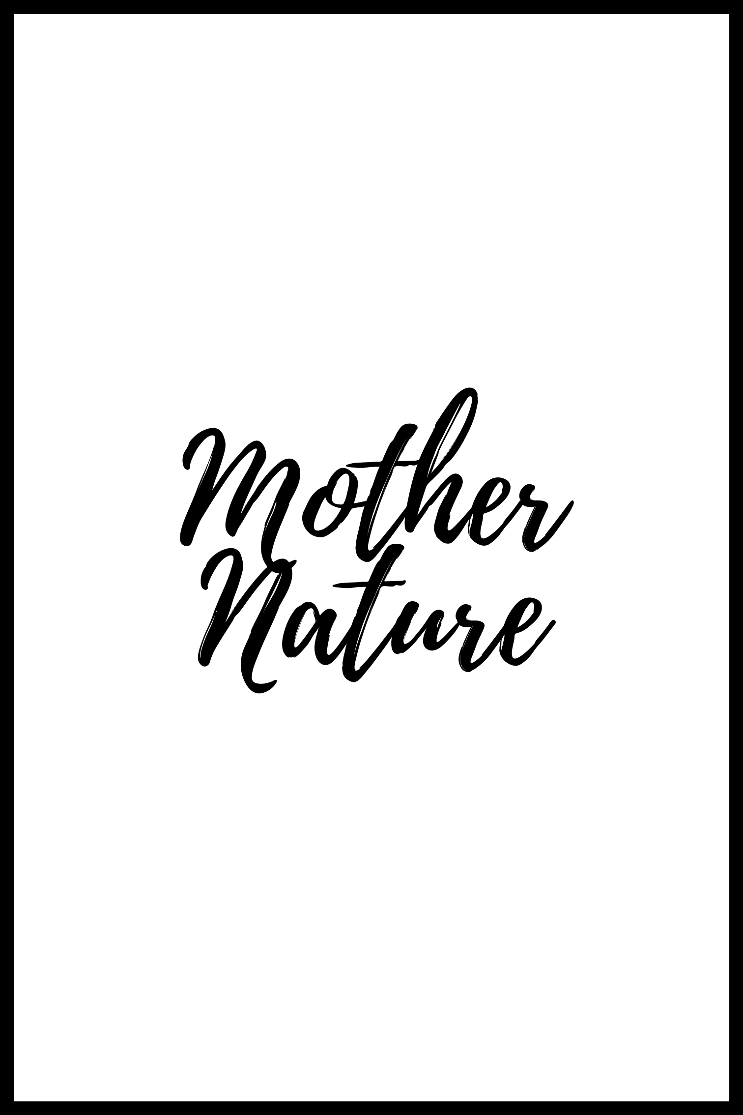Mother nature plakat