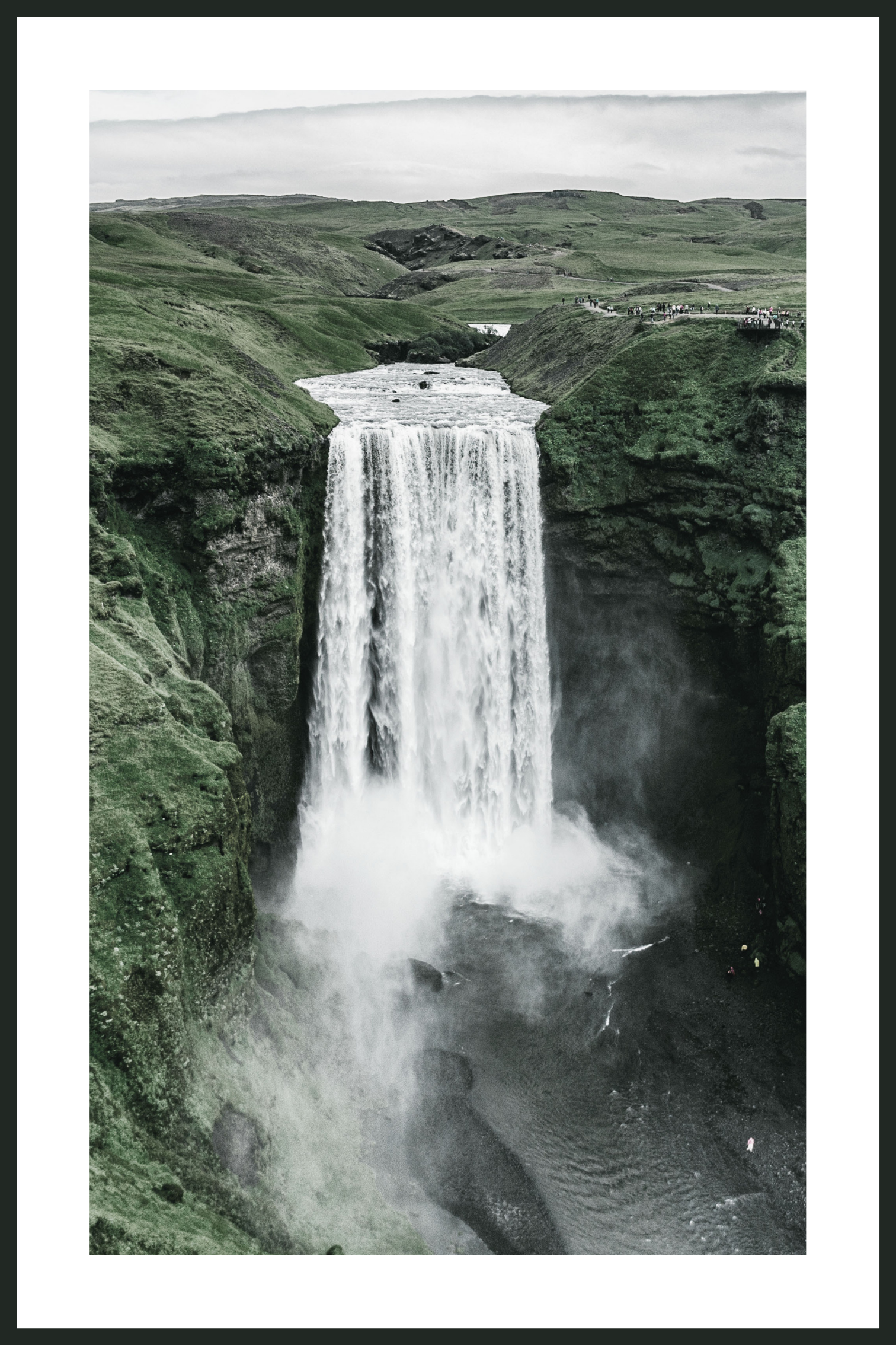 Icelandic waterfall plakat