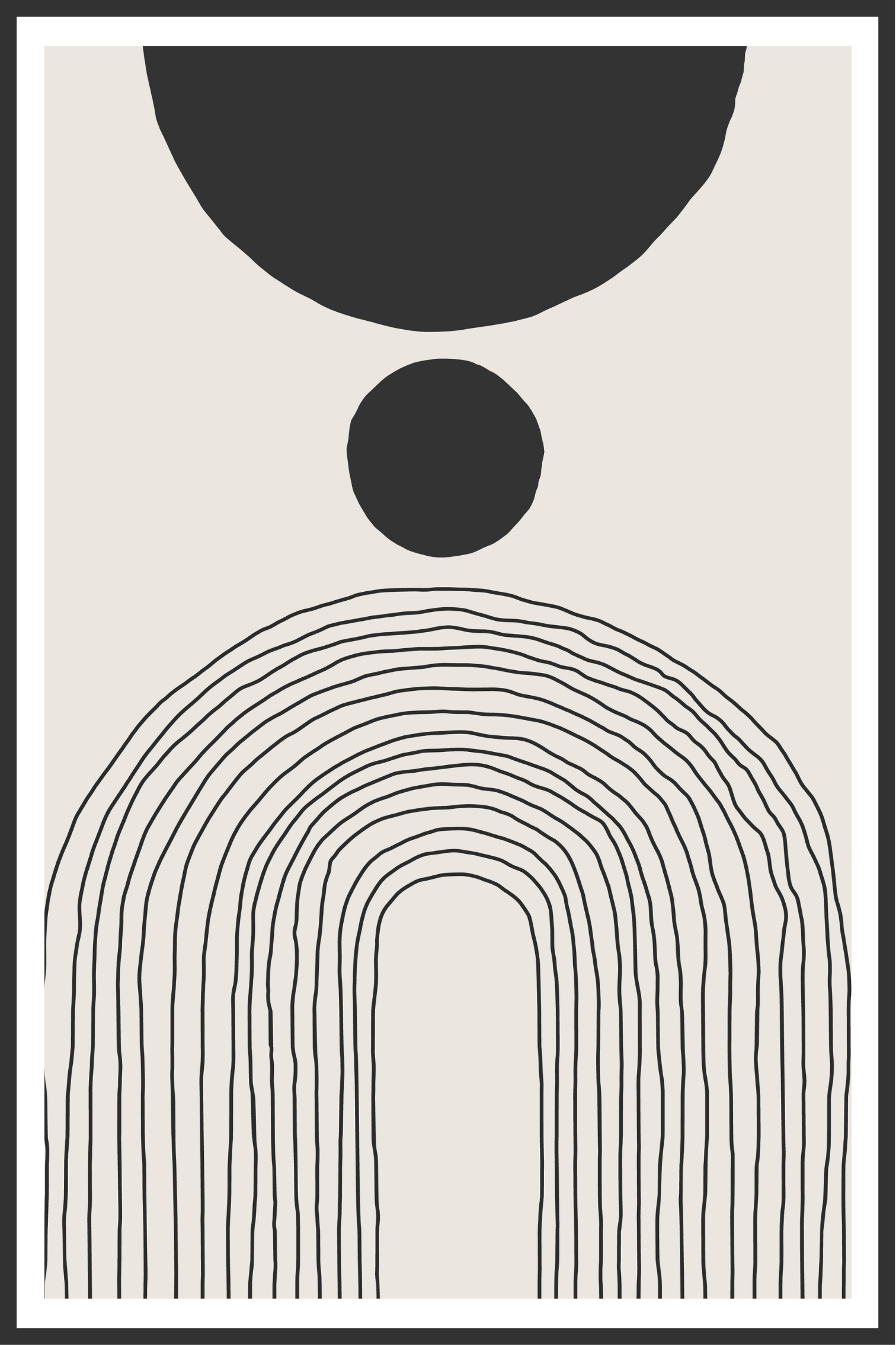 minimalistic circels no. 1 plakat