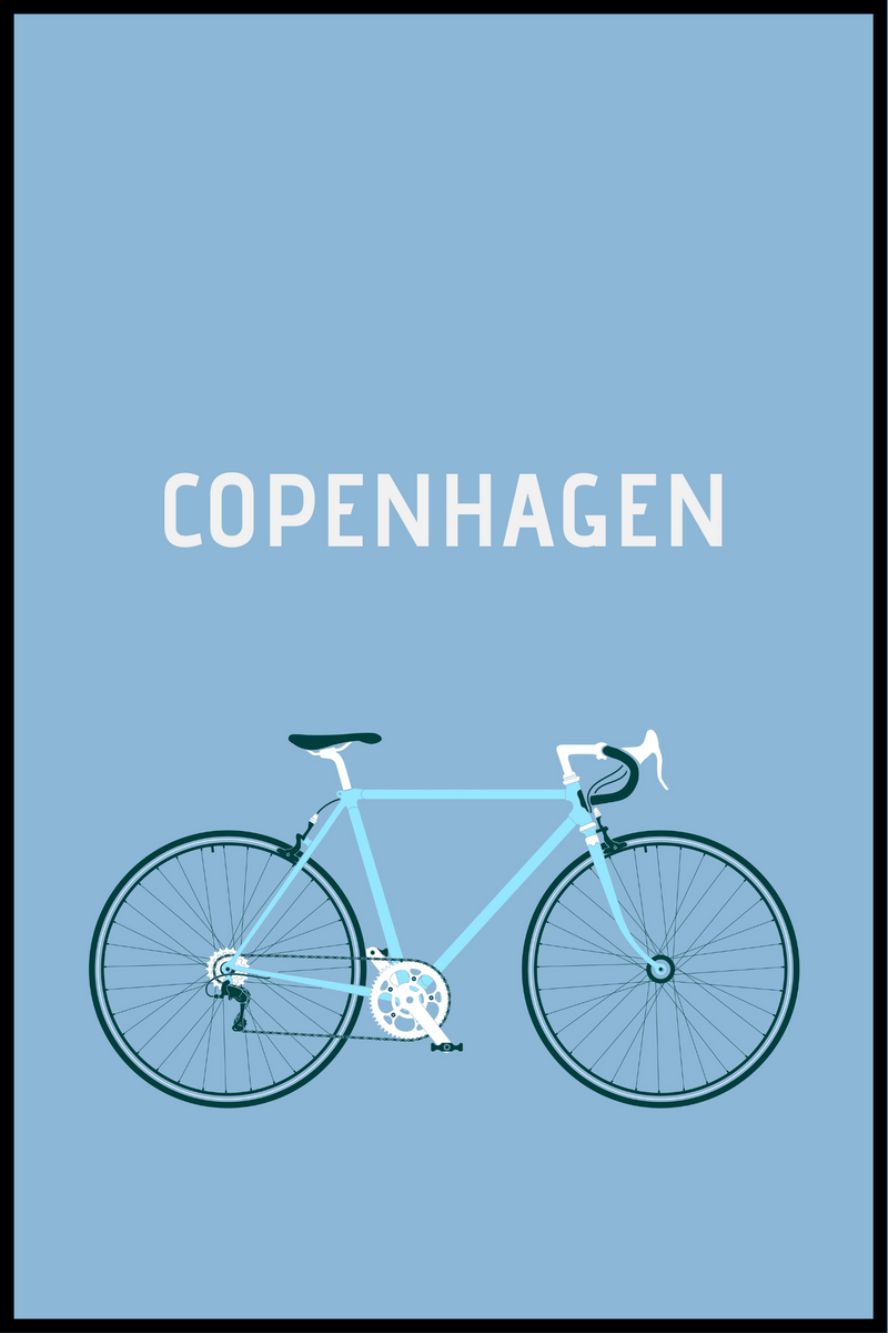 cykel copenhagen plakat