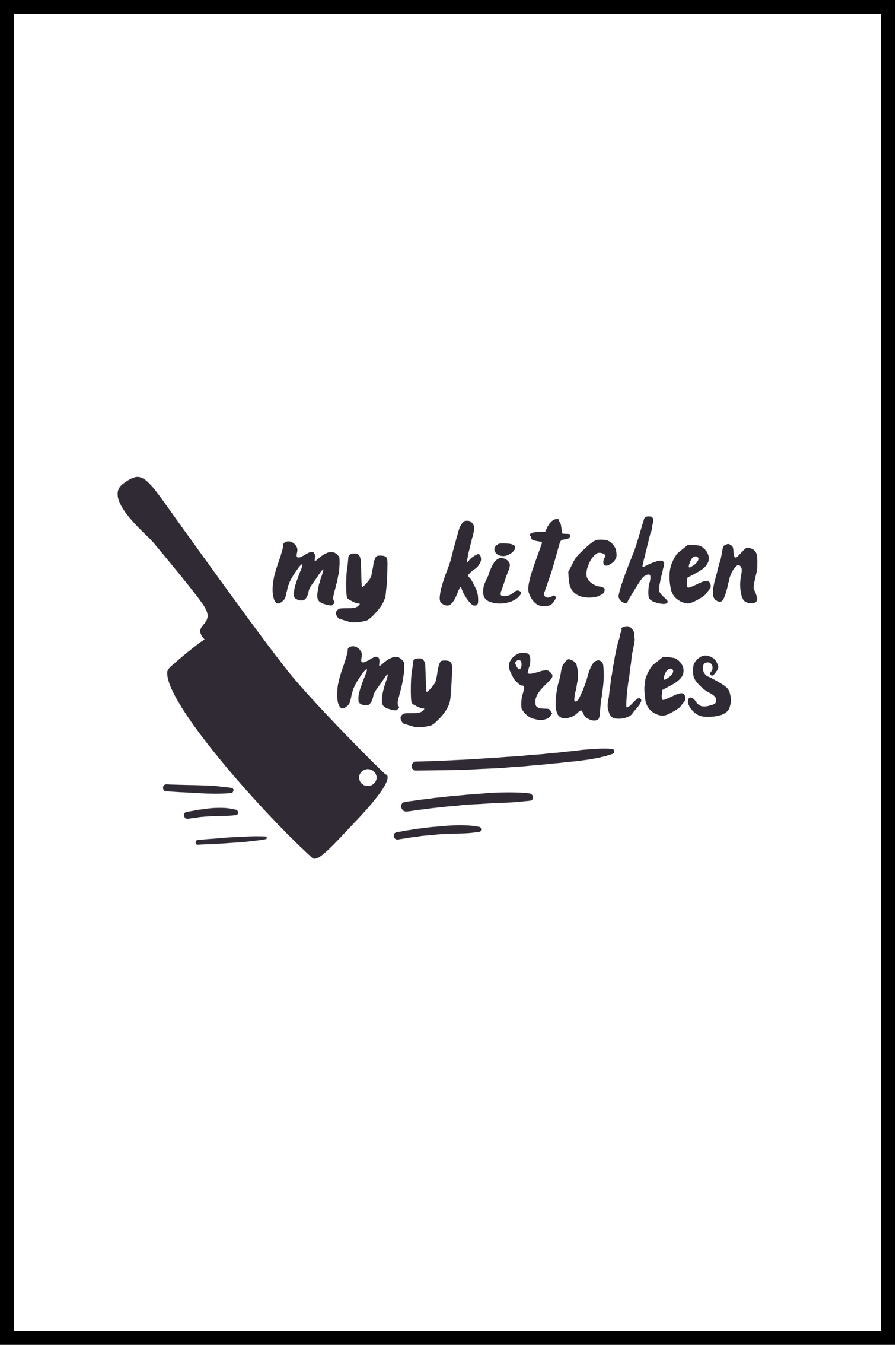 My kitchen plakat