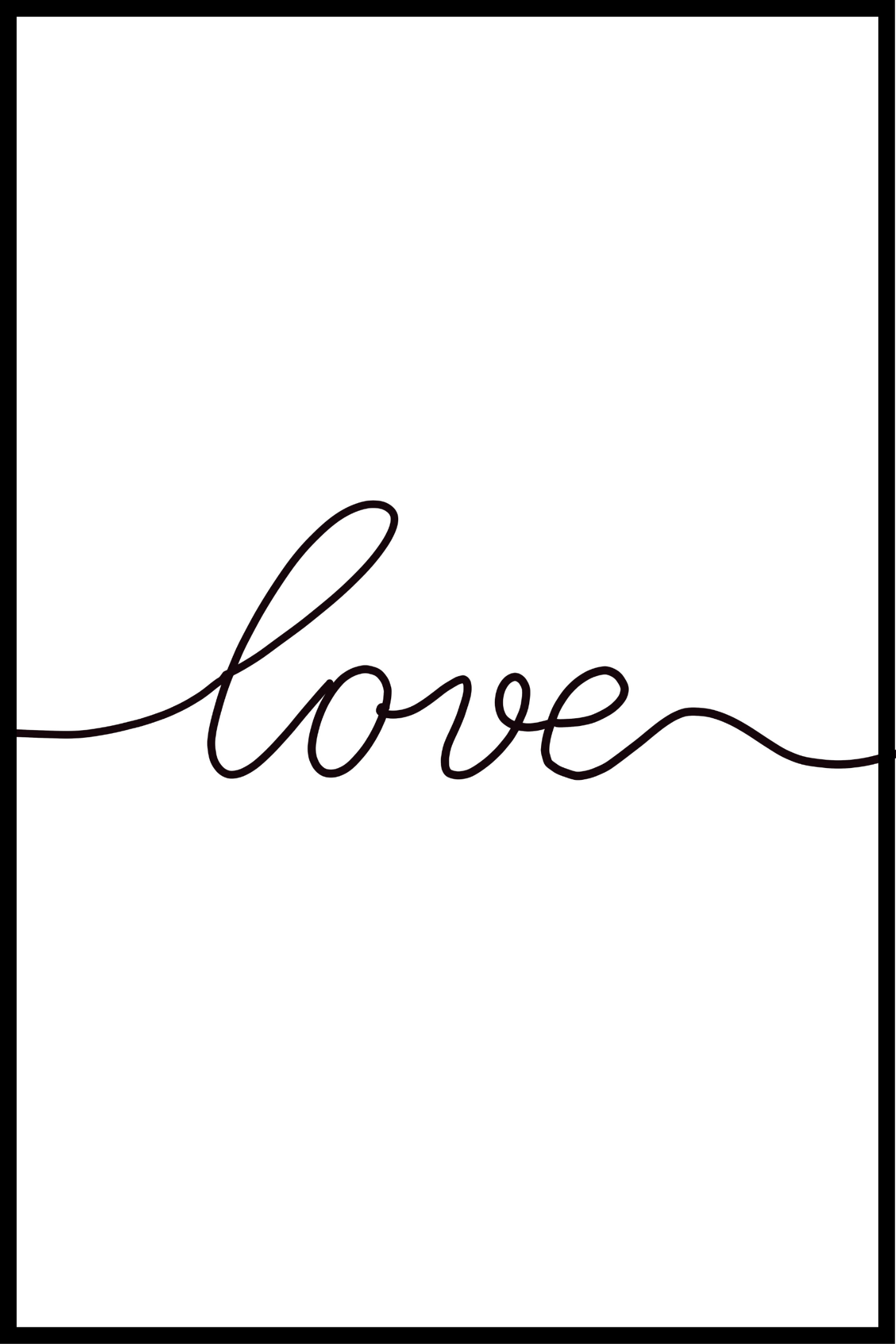 Love line plakat