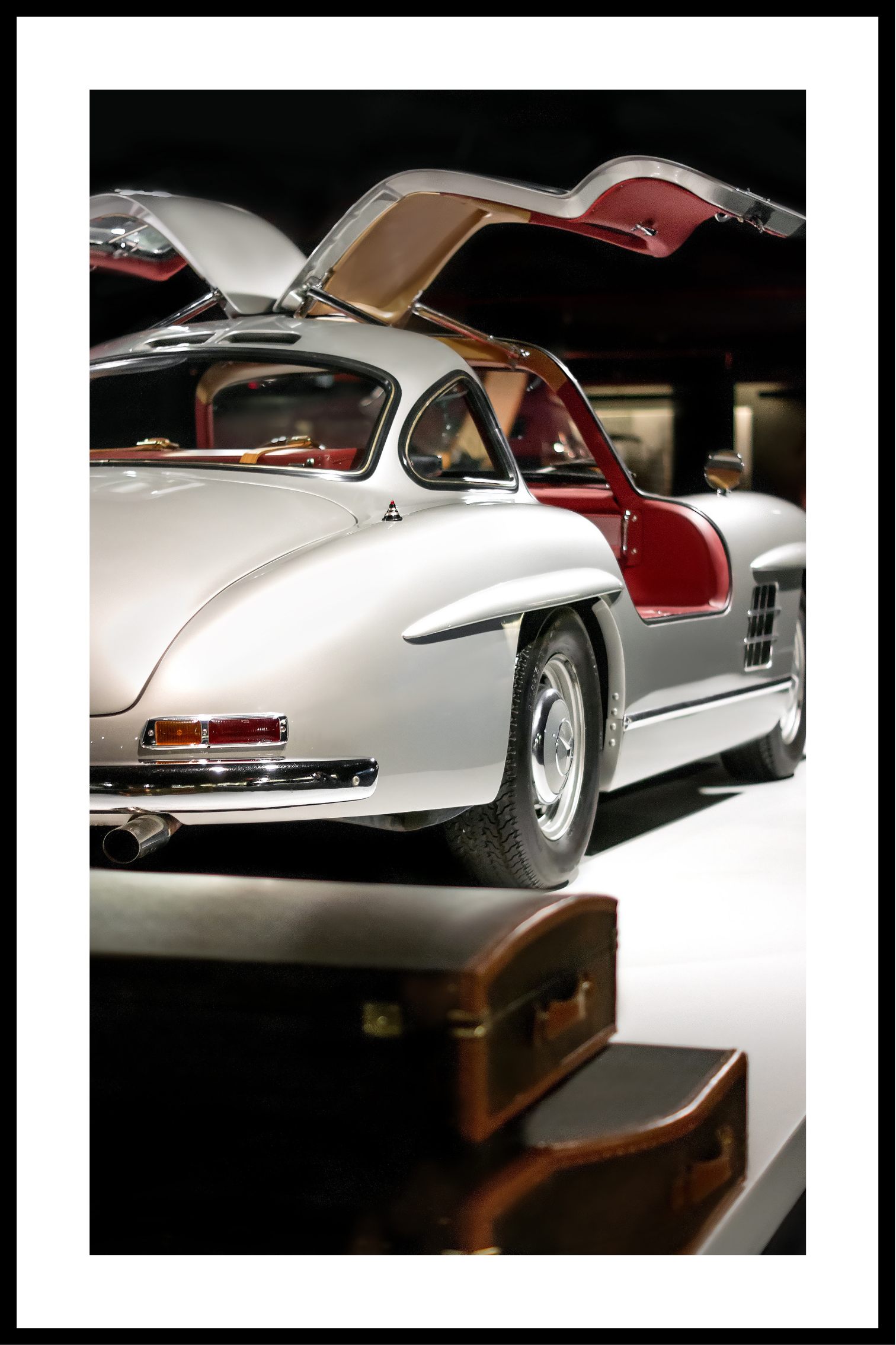 Vintage Mercedes plakat