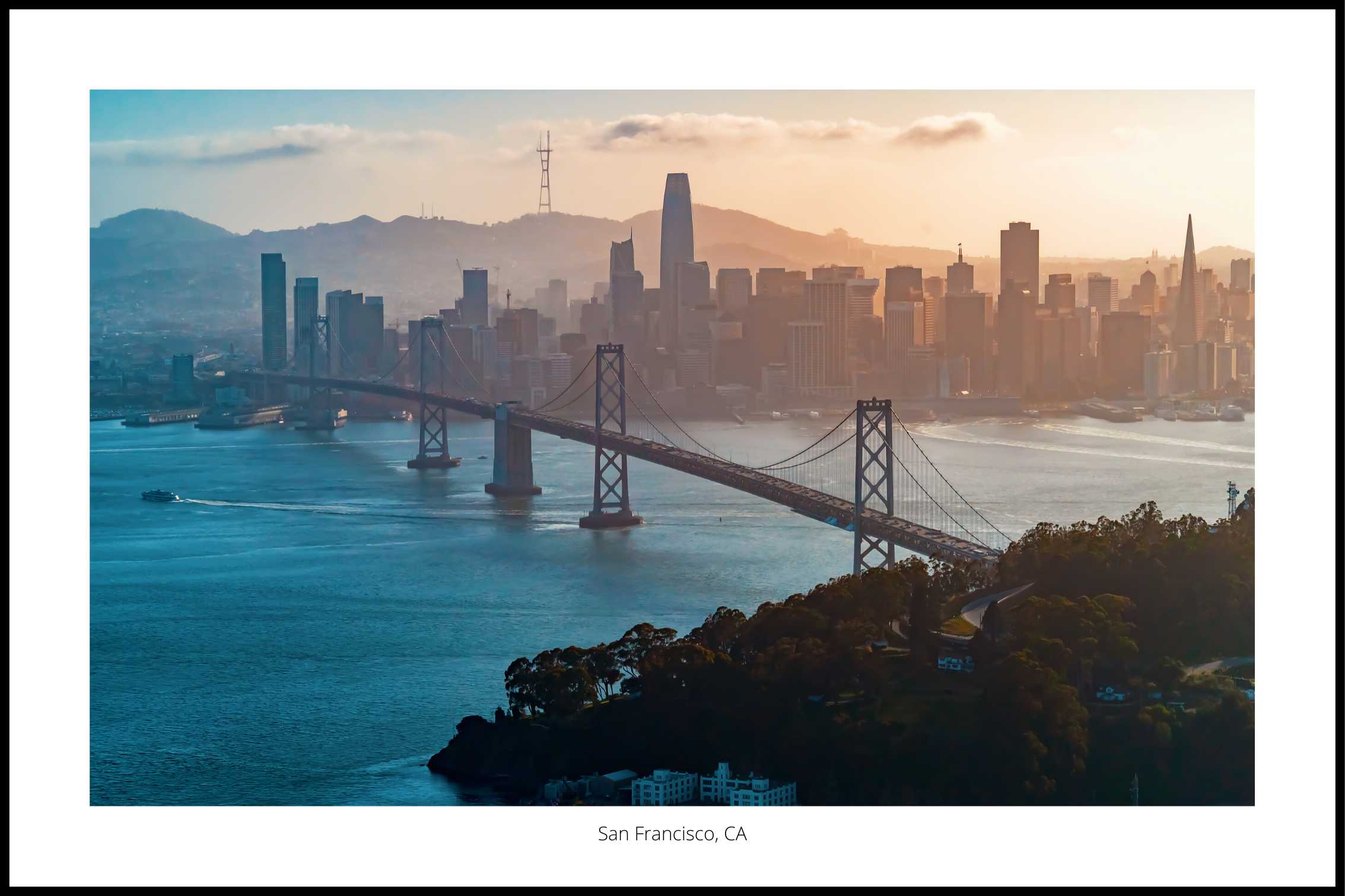 San Francisco skyline Plakat