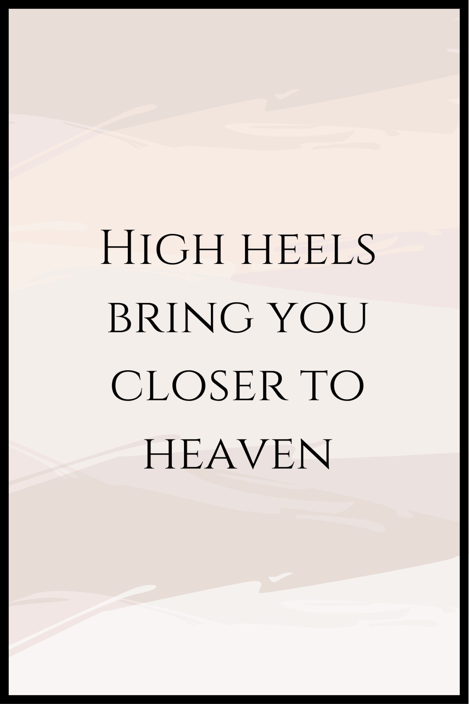 High heels plakat