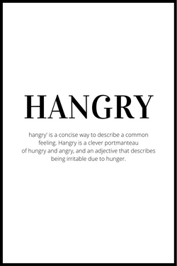 Hangry definition – SimplyPoster