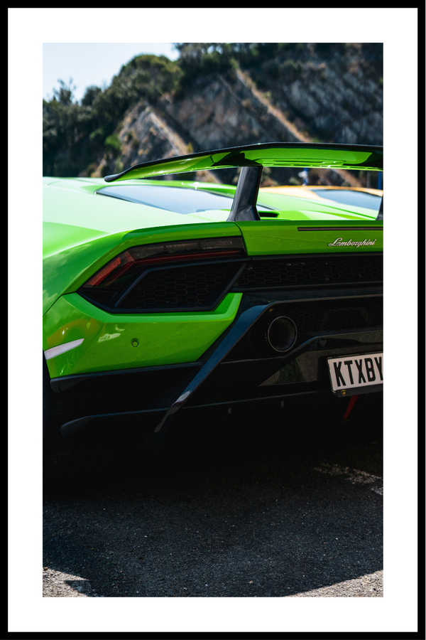 Green Lamborghini plakat