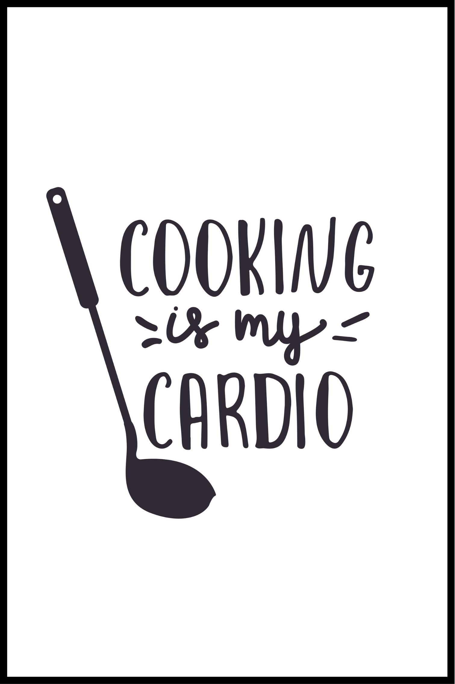 Cooking cardio plakat