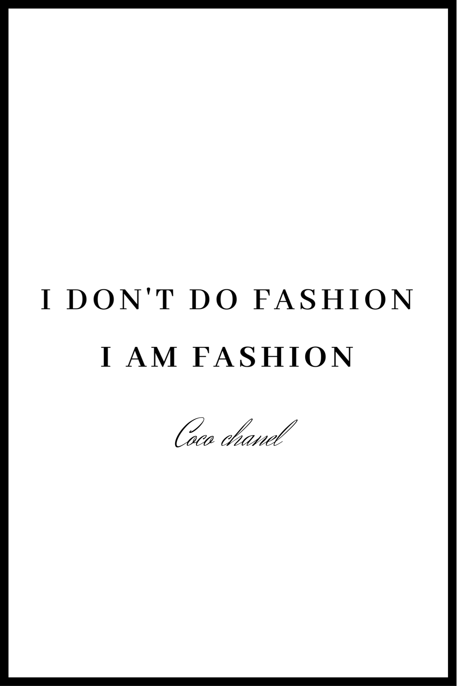 I AM Fashion plakat