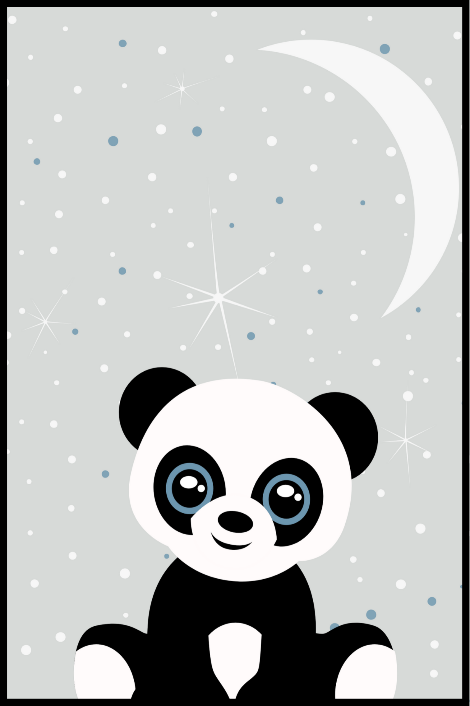 Panda Børneplakat