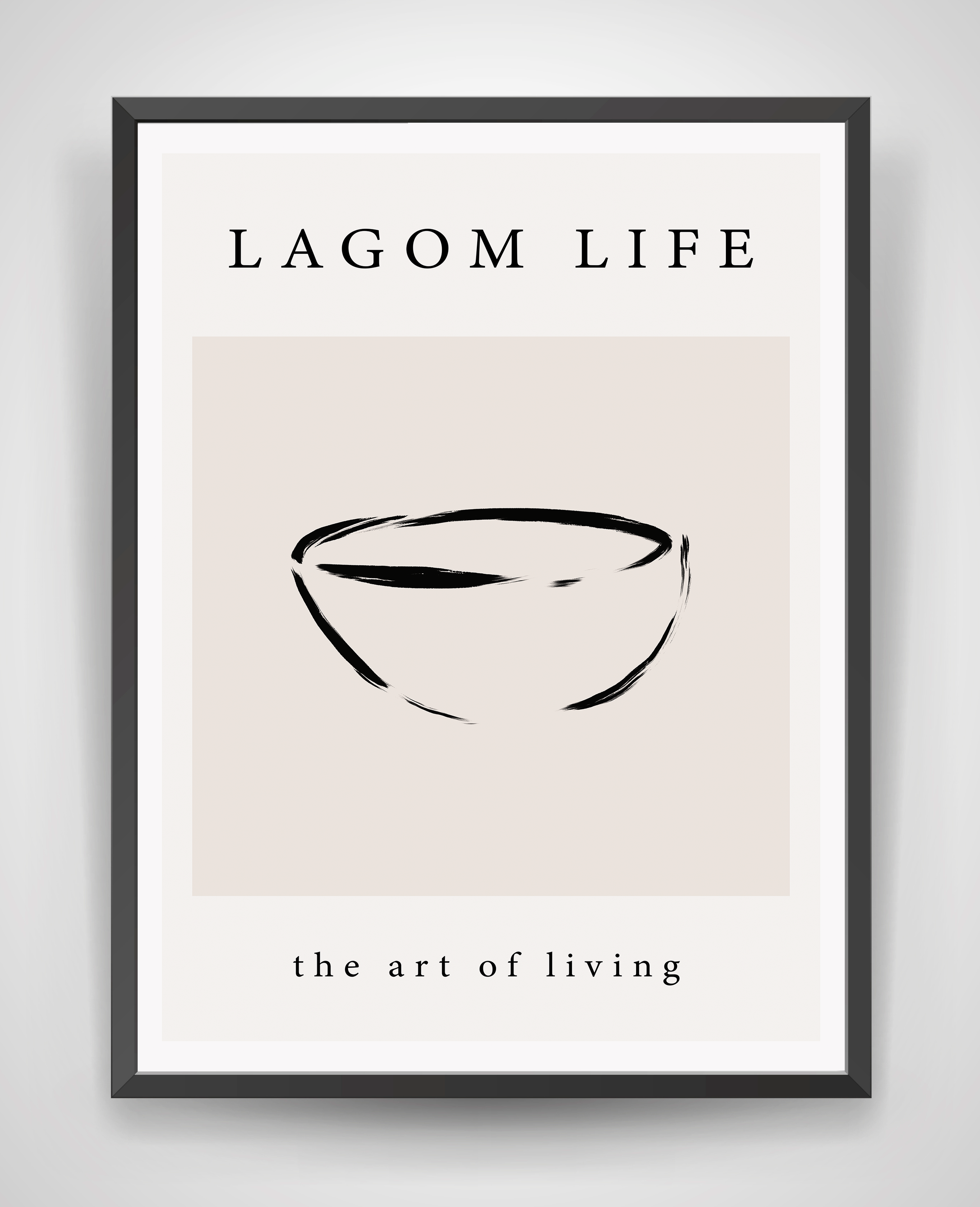 Lagom life plakat