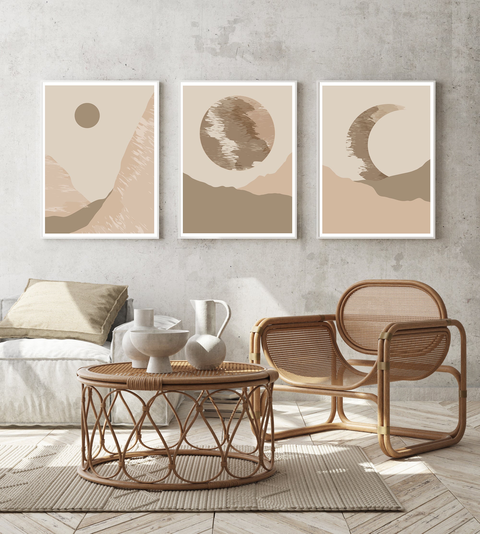 Follow the moon serie plakater