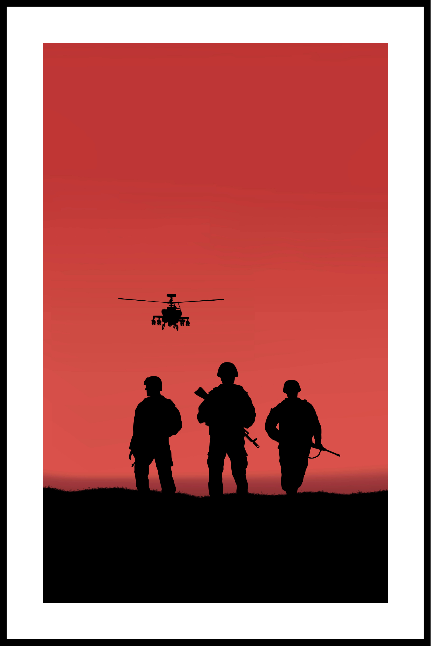 soldater i krig plakat
