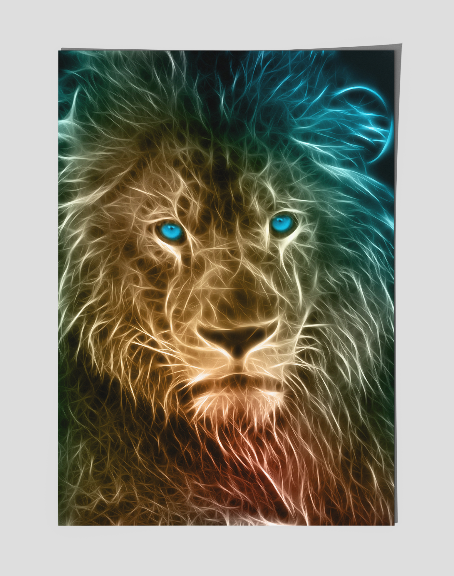 Lion premium plakat