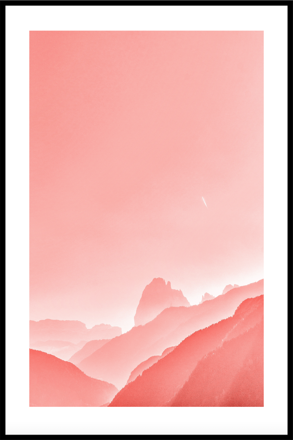 Pink bjerge plakat