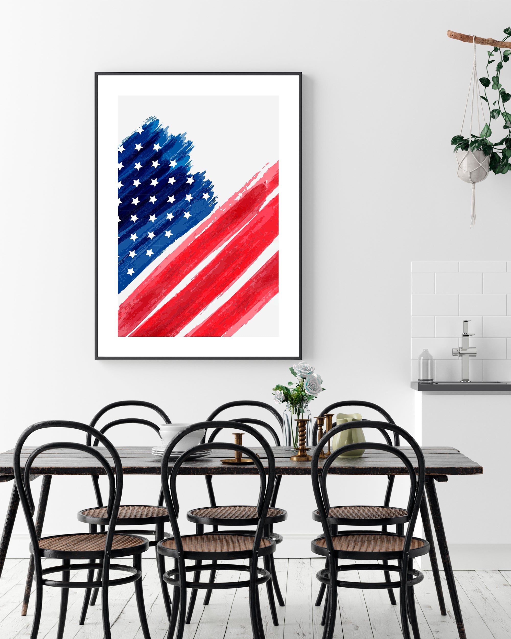 Amerikansk flag Plakat